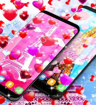 Paris love live wallpaper android App screenshot 1