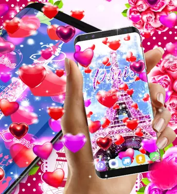 Paris love live wallpaper android App screenshot 3